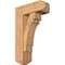 Ekena Millwork Merced Craftsman Smooth Bracket w/ Offset Brace, Western Red Cedar, 7 1/2"W x 20"D x 32"H BKT0806X20X32MRC04SWR - alternate 1